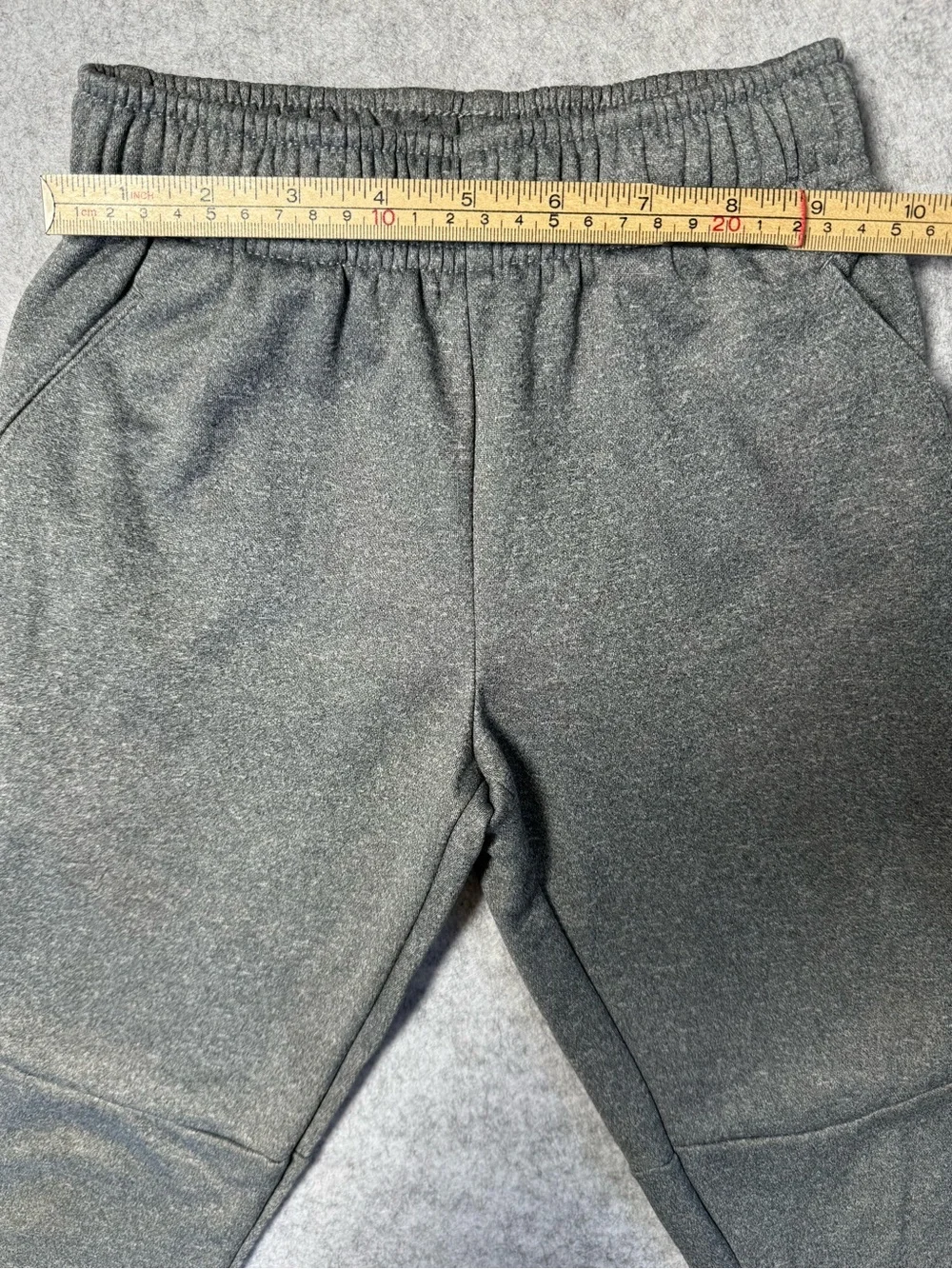 Nike Kids Gray Jogger Sweatpants with Black Side Stripe